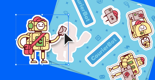 Så designar du klistermärkesark i Adobe Illustrator