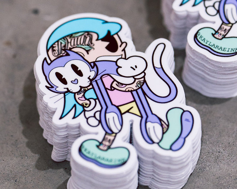 Konturskurna klistermärken