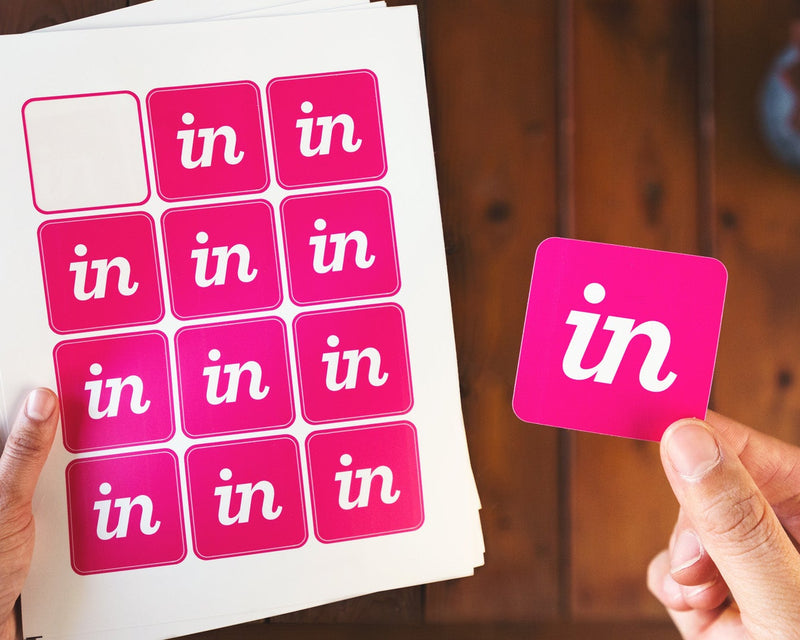 Arketiketter med runda hörn