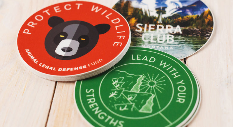 Runda klistermärken